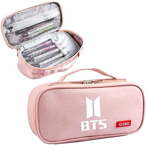 ZHENGGE Kpop BTS Bangtan Boys Large Capacity Pencil Case Storage Pouch for Army Gifts