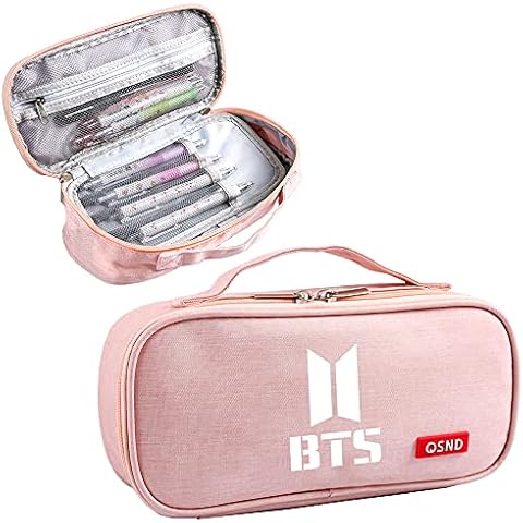 ZHENGGE Kpop BTS Bangtan Boys Large Capacity Pencil Case Storage Pouch for Army Gifts Cover
