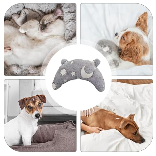 xowwyue Beruhigungskissen für Hunde, Beruhigungskissen für Haustiere, bequemes Beruhigungsspielzeug, weiches Haustier-Halswirbelschutz, Schlafkissen zur Gelenkentlastung, Hund