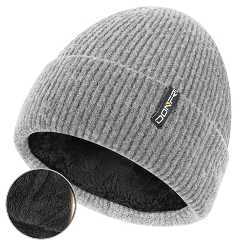 Donfri Wool Winter Beanie Hats Men Women Beanie Super Soft Warm for Winter Skull Knit Beanie Gift