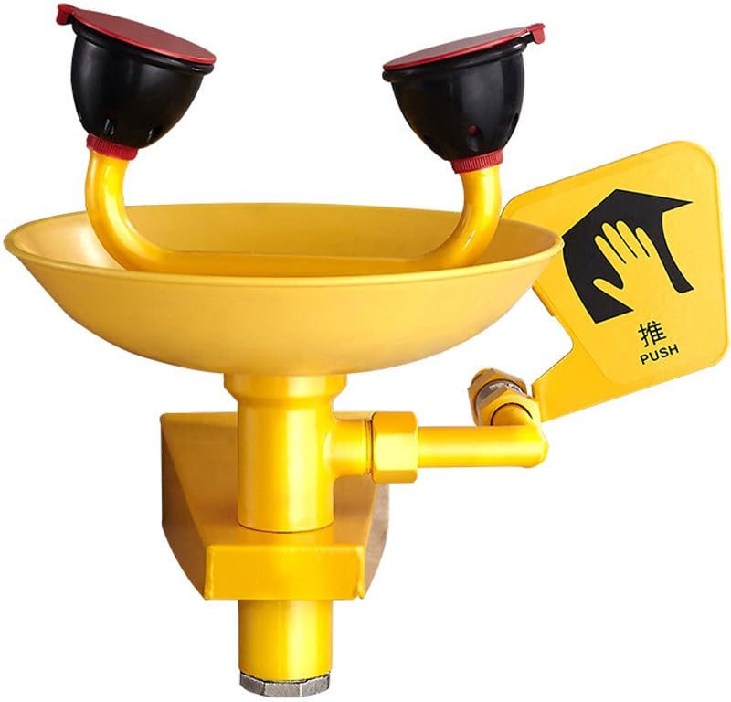 Gfdbhjer Emergency Eye Wash Station, Portable Wall Mounted Eyewash Station, Eye Wash Kit, First Aid Eye Wash Unit, Hands-Free Operation