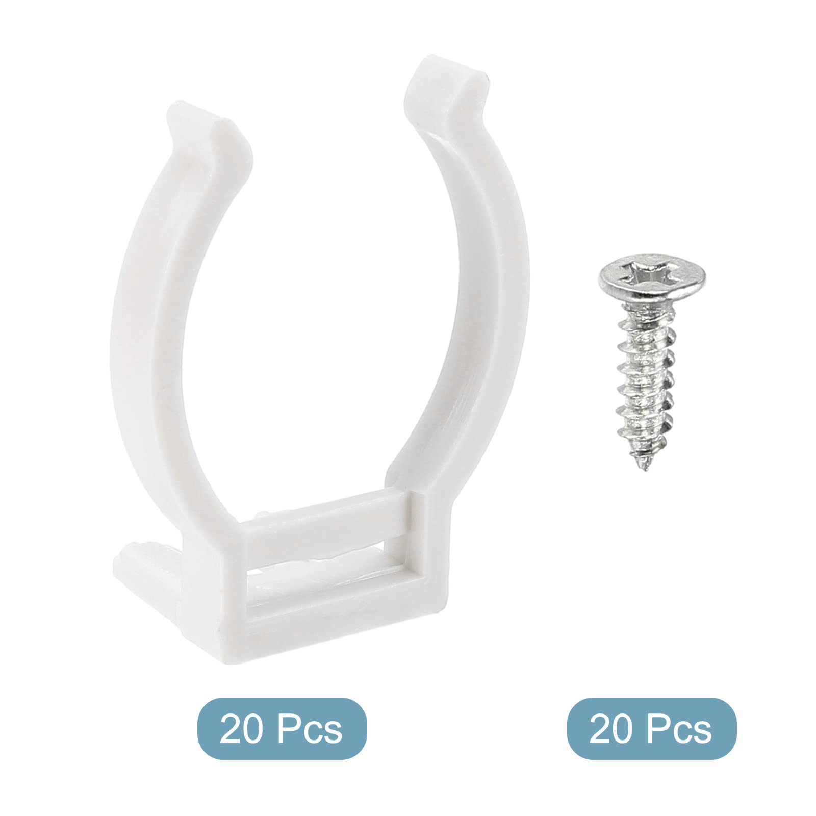 MECCANIXITY T5 U Clips Holder Bracket Fluorescent Tube Light Fixture Plastic Pipe Clamps with Screws for LED Bulbs Ceiling Lamp, Clear, Pack of 12, Pipe Clamps - Canada MECCANIXITY T5 U Clips Holder Bracket Fluorescent Tube Light Fixture Plastic Pipe Clamps with Screws for LED Bulbs Ceiling Lamp, Clear, Pack of 12, Pipe Clamps - Canada