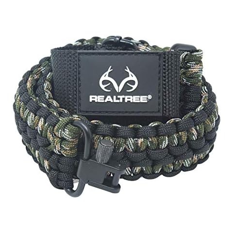 Ten Point Gear Realtree Paracord Traditional 2 Points Gun Sling 550 Adjustable w/Swivels and Adapter. Officially Licensed Outdoor Sling. Perfect for Hunting and Survival Use. Super Cover