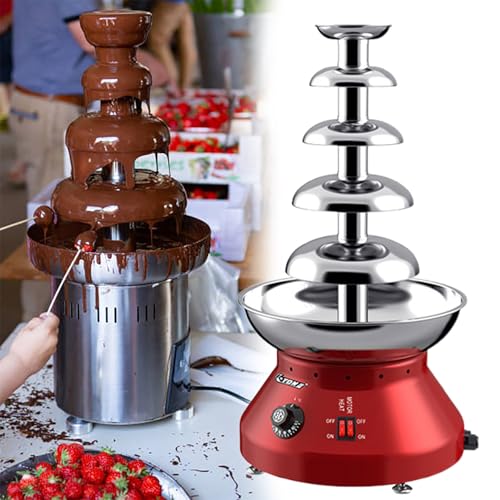 Máquina eléctrica de fondue de chocolate para queso, salsa, licores, perfecta para Navidad, boda, fiesta de cumpleaños