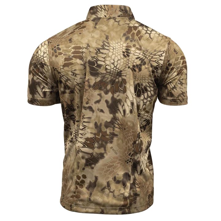 Kryptek Men's Dallol Lt. Wt. Rugby Ss, Highlander - M/Reg