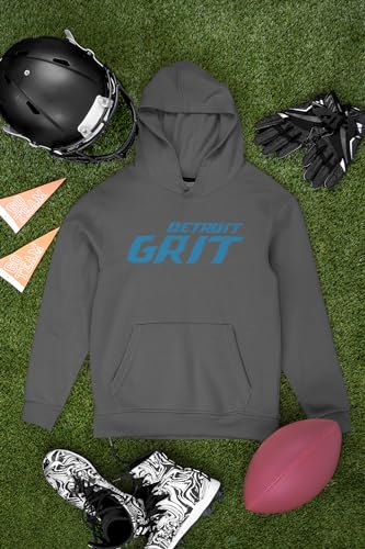 Expression Tees Grit Detroit Football Hard Knocks Toddler T-Shirt, Soft Cotton3