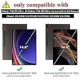 UUcovers Clear Case for Samsung Galaxy Tab S9 Ultra 2023/ S8 Ultra 14.6 Inch 2022 Model (SM-X910/X916B/X918U/X900/X906) with S Pen Holder/Kickstand Transparent Soft TPU Back Shockproof Cover, Clear - Image 2