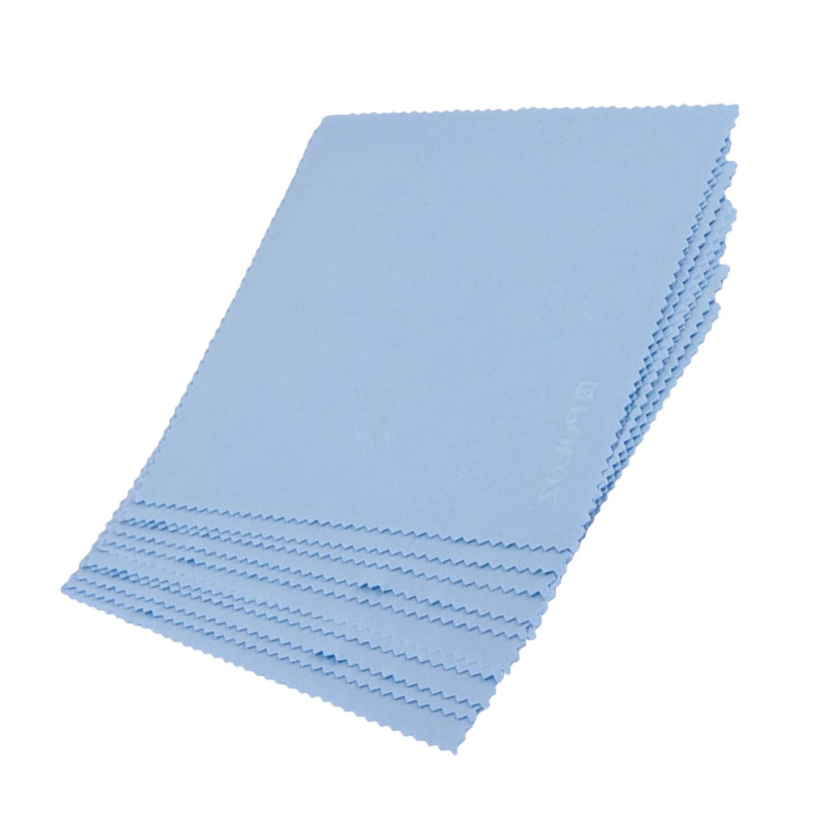 Ciieeo 500piezas Paquete De Paños De Microfibra Para Limpiar Gafas y Pantallas Suaves Reutilizables y Portátiles Para Lentes Electrónica y Joyas Color Azul