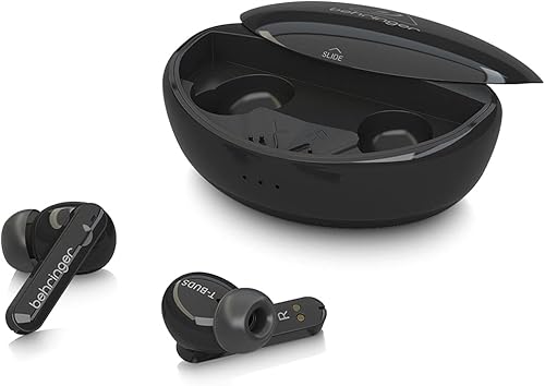 Behringer T-BUDS - Auriculares estéreo inalámbricos de alta fidelidad con Bluetooth y cancelación activa de ruido