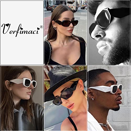 Verfimaci Trendy Rectangle Sunglasses for Women Man Square Sun Glasses2
