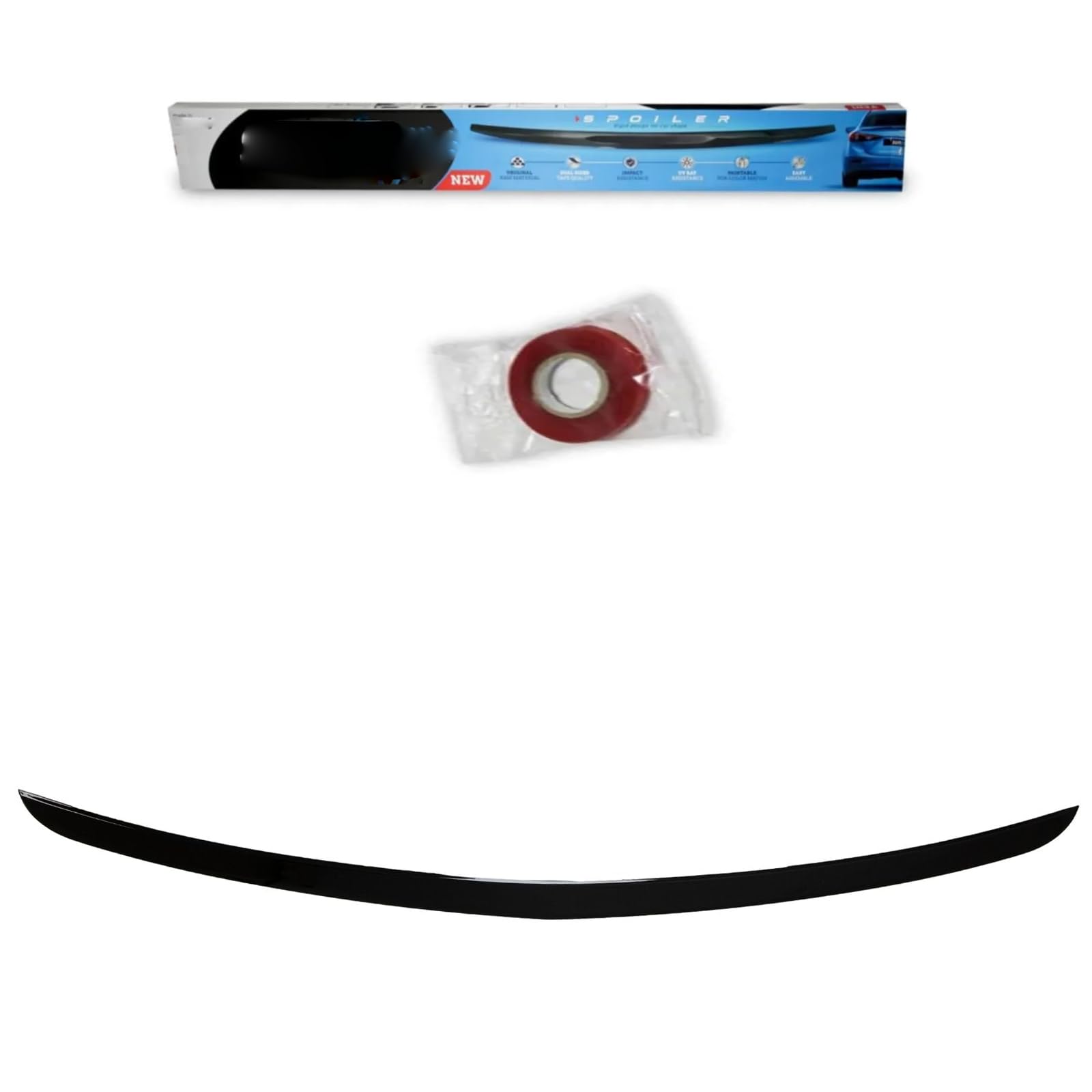 Catch USA Rear Trunk Spoiler Fits for Mercedes Benz E-Class W212 Sedan ABS Material Glossy Black Car Rear Boot Lid Highkick Spoiler Wing Lip