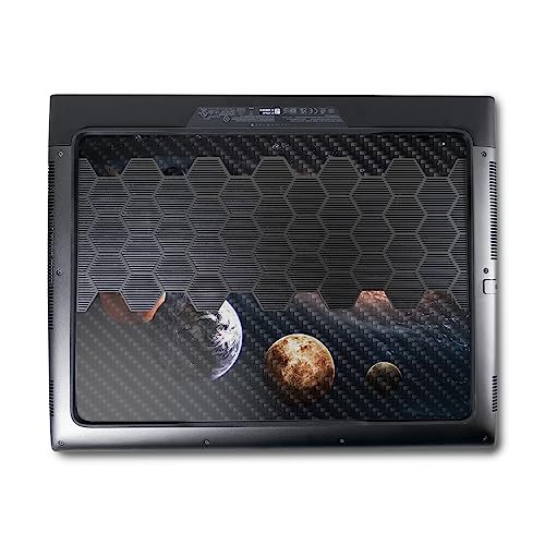 Image of MightySkins Carbon Fiber Skin Compatible with Alienware M18 R1 (2023) Full Wrap Kit - Solar Galaxy | Protective, Durable Textured Carbon Fiber Finish | Easy to Apply & Change Styles | Made in The USA
