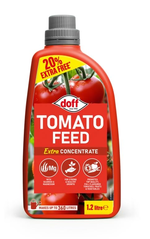 Tomato Feed Concentrate 1.2L Extra Fill – Liquid Fertiliser for Tomatoes, Boosts Growth & Fruit Yield