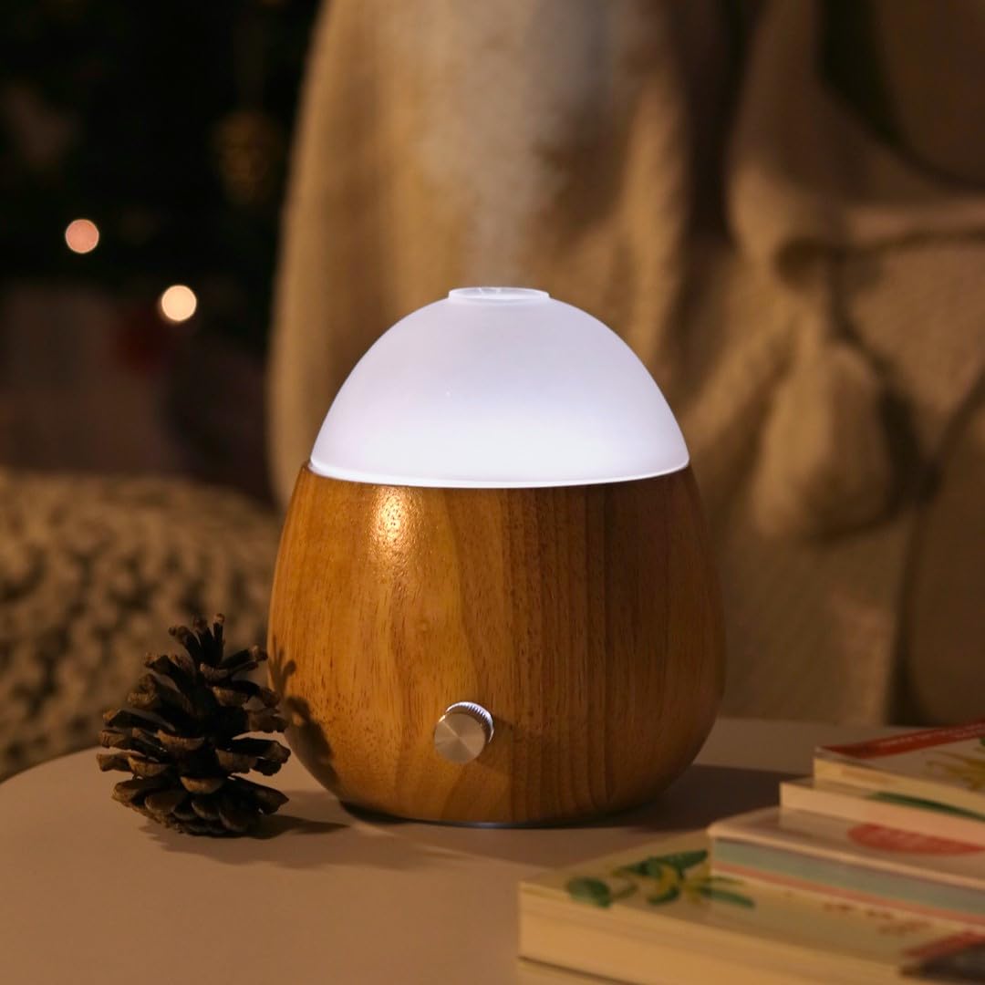 Puressentiel – Diffusore di oli essenziali umidificatore ETNA - Diffusione ad ultrasuoni - 2 effetti di nebbia - Luce d'atmosfera - fino a 10 ore di diffusione