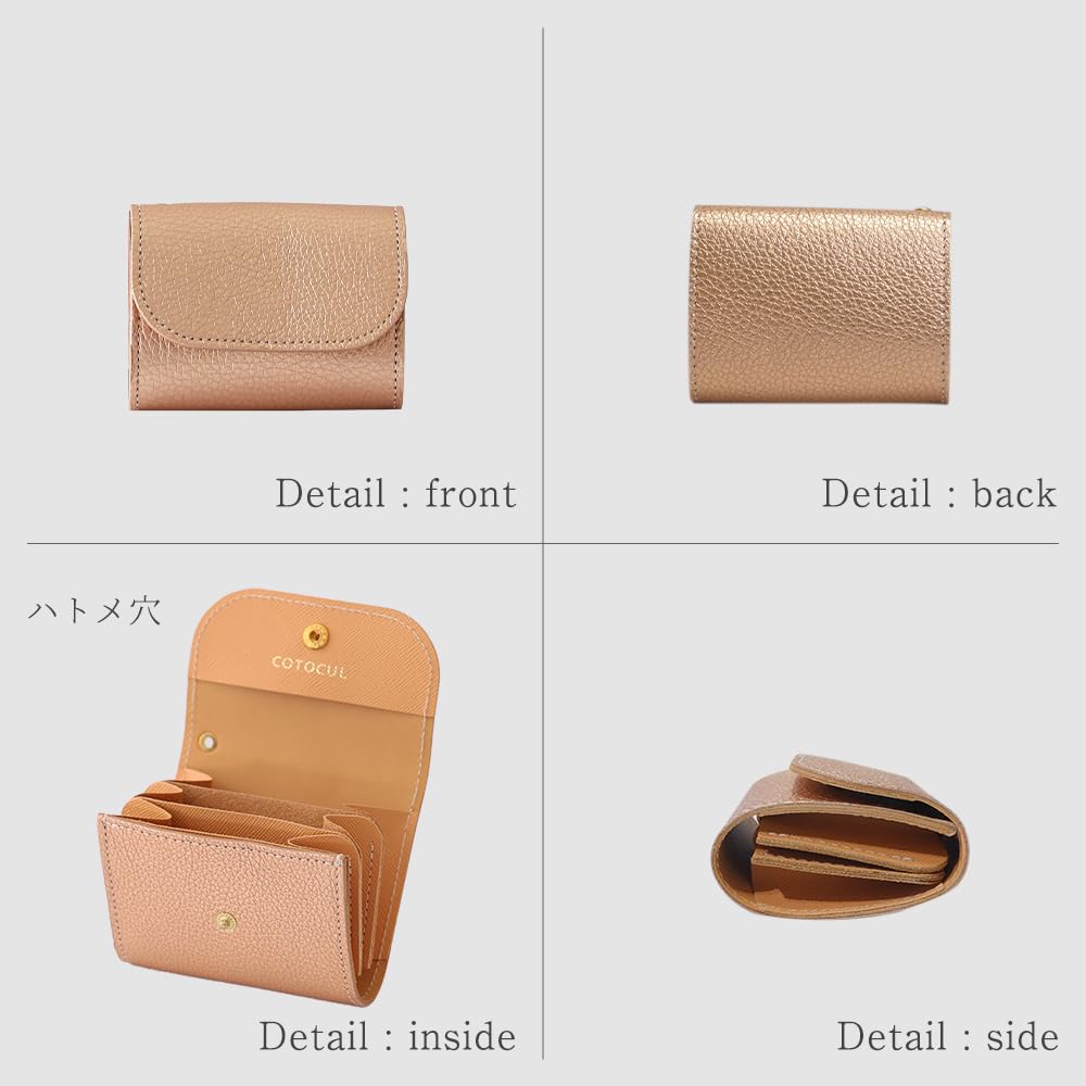 Amazon.co.jp: [COTOCUL] コトカル ミニ財布 本革 箔レザー お札