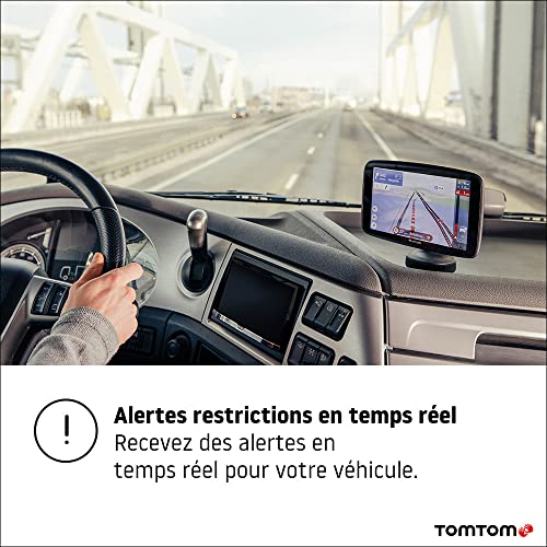 TomTom GPS Poids Lourd GO Expert - Écran Capacitif 5", POI et parcours personnalisé pour poids-lourd, TomTom Traffic, Cartographie Monde, alerte des zones de danger, mises à jour rapides via Wi-Fi - Image 5