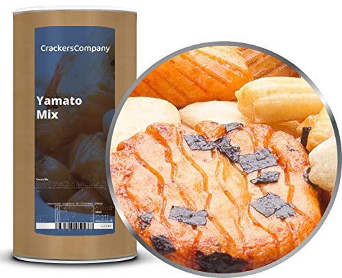 1 x 300g Yamato Reiscracker Mischung sehr fettfarm mit Asia Sojasauce würzig vegetarisch vegan laktosefrei Reiskräcker Snack Cover