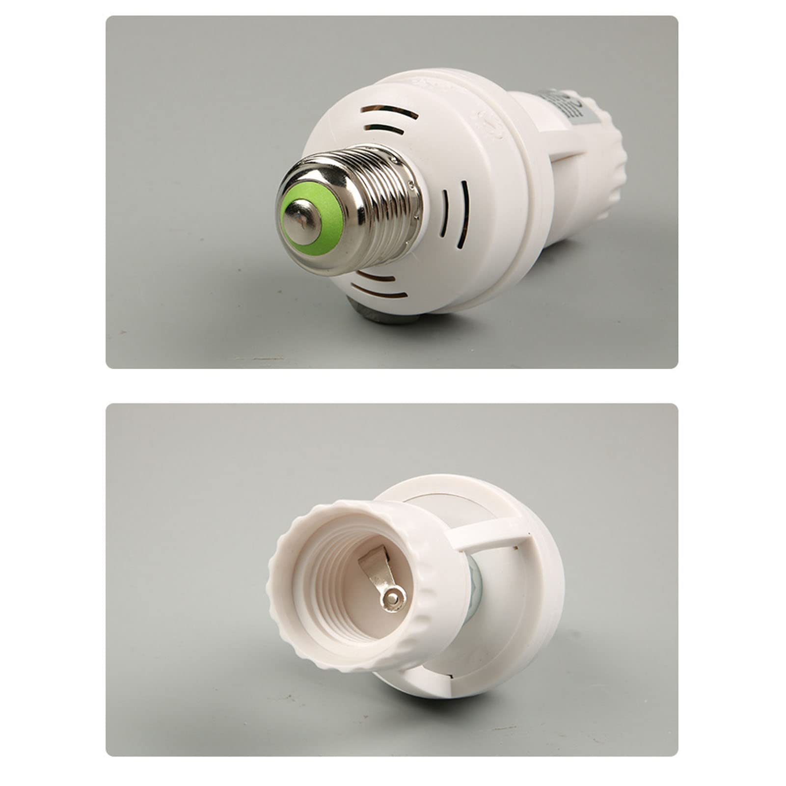 Gniazdo Lampy z Czujnikiem Ruchu E27 Adapter żarówki śrubowej E27 Oprawka Lampy Indukcyjnej Automatyczne Włączanie i Wyłączanie Sterowanie Oświetleniem Nocnym Inteligentny
