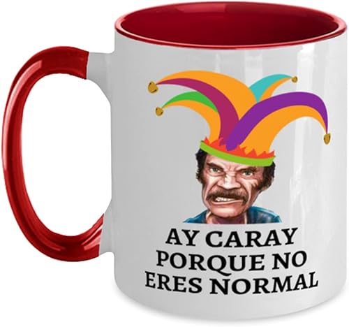 Regalo para hermano amigo novio taza de cafe 2 colores roja y blanco no te doy una nomas
