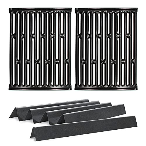 Hongso 15" Grill Grates And 21.5" Flavorizer Bars Replacement Parts For Weber Spirit E S 200 210 With Side Control, Genesis Silver A, Spirit 500 Gas Grills #TOP26