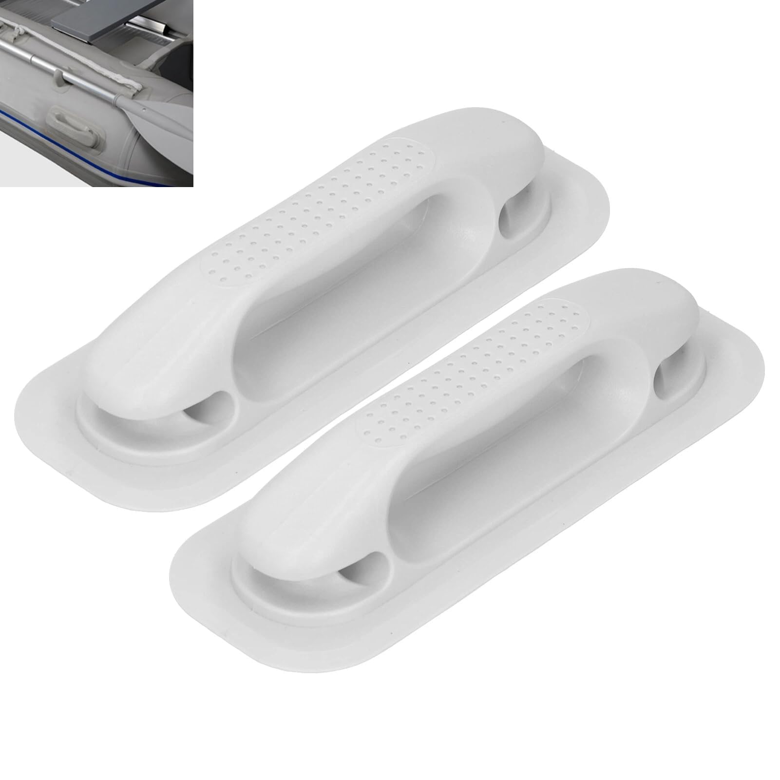 Maniglia per Kayak, Maniglia in PVC Portatile per Barca Gommone, Corrimano per Kayak, Canoa e Zattera, 2 Pezzi, Accessorio per Pesca e Navigazione