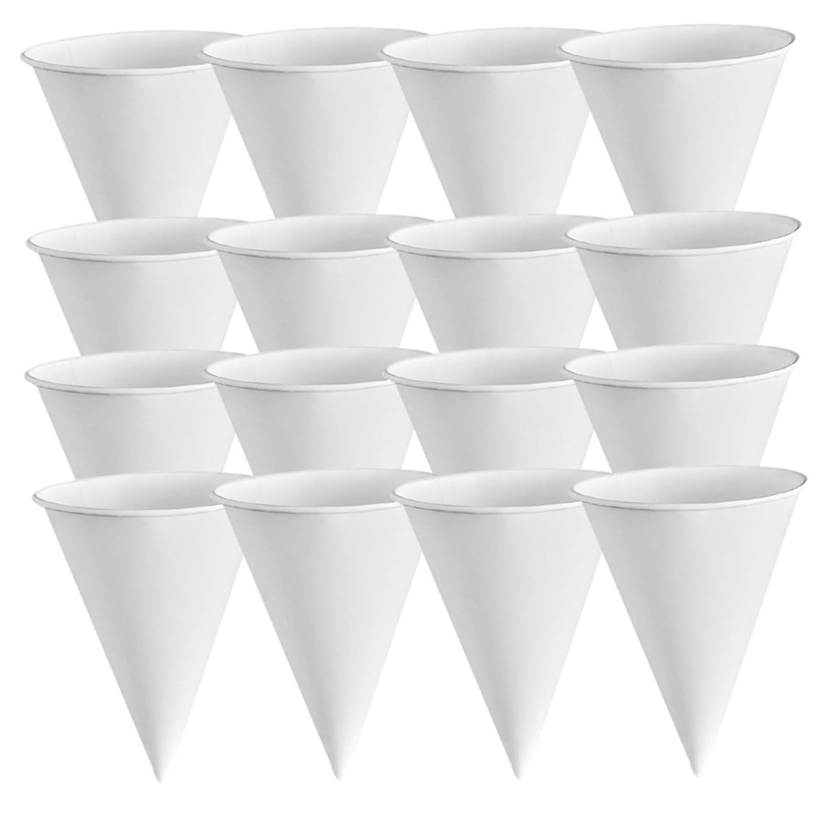 Cabilock Bicchieri di Carta Conici per Gelato, 200 Pezzi, Bianca
