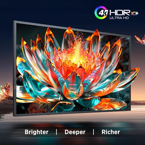 Image of 55'' Outdoor TV 4K UHD Smart Television, 2500 Nits Ultra Bright All-Weather TV, IP55 Android TV with Dolby Atmos, WiFi & Bluetooth, Screen Mirroring, HDMI for Patio Backyard