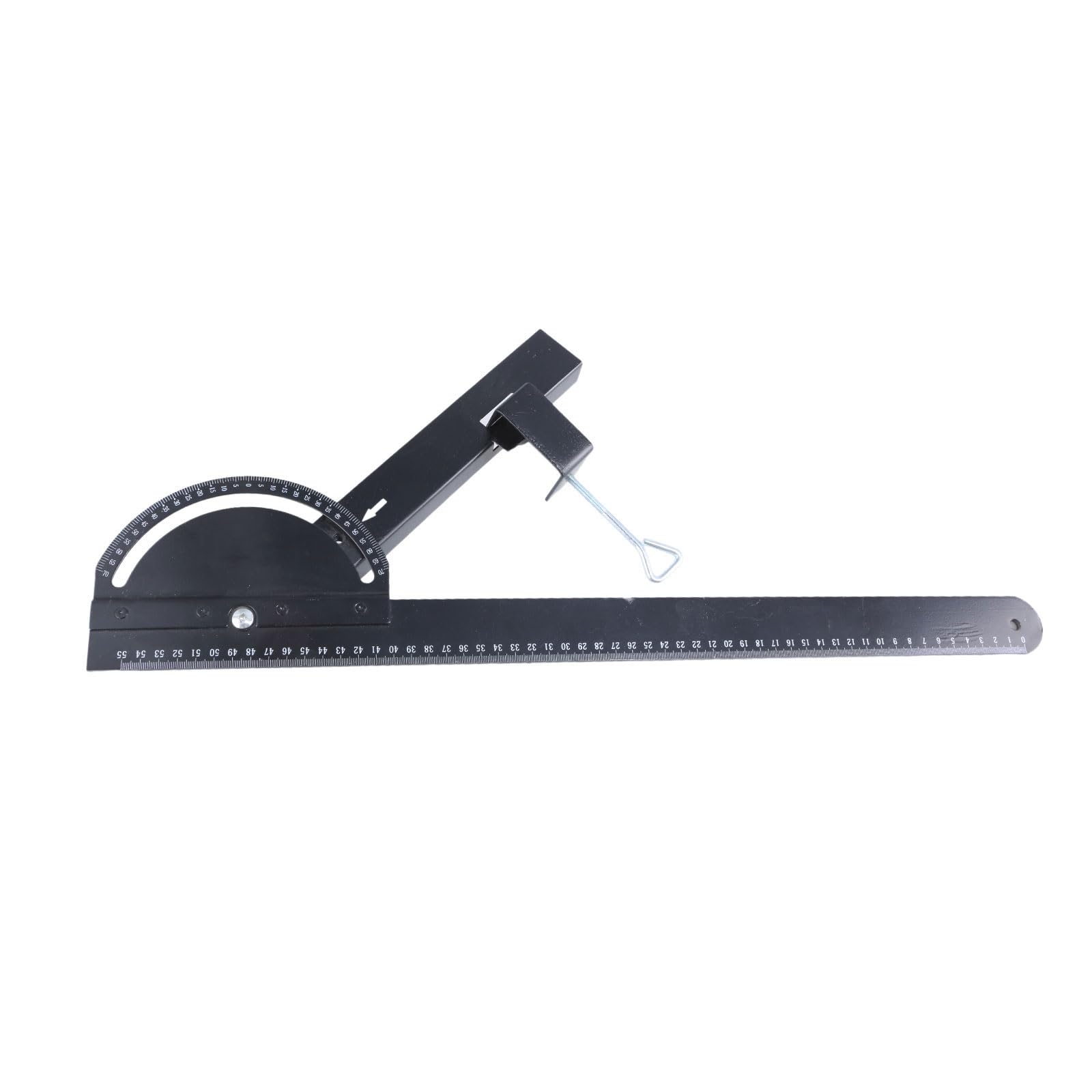 Woodworking Scribing Angles Ruler, Angles Protractor with 22inch Carbon Steel Marking Ruler, Woodworking Edges