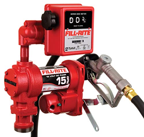 Fill-Rite FR1211HL 12V 15 GPM Fuel Transfer Pump w/Mechanical (Liter) Meter Package