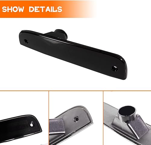 Miniatura 2 de Tonsya Lente ahumada carcasa negra compatible con Jeep Cherokee 1997 1998 1999 2000 2001 carcasa de repuesto lateral para marcador de