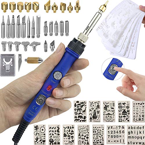 Wood Burning Kit,Pyrography Woodburning Tool Kits for Adults, Wood Burner Pen with Switch