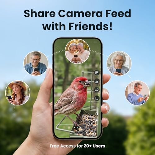 Image of Birdfy Smart Bird Feeder with Camera, Solar Powered, Gift for Bird Lovers