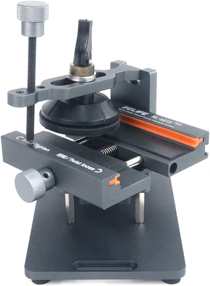 fonefunshop Relife RL-601s Plus 360 Degrees Holder Compatible with iPhone Back Glass Removal with Sucker