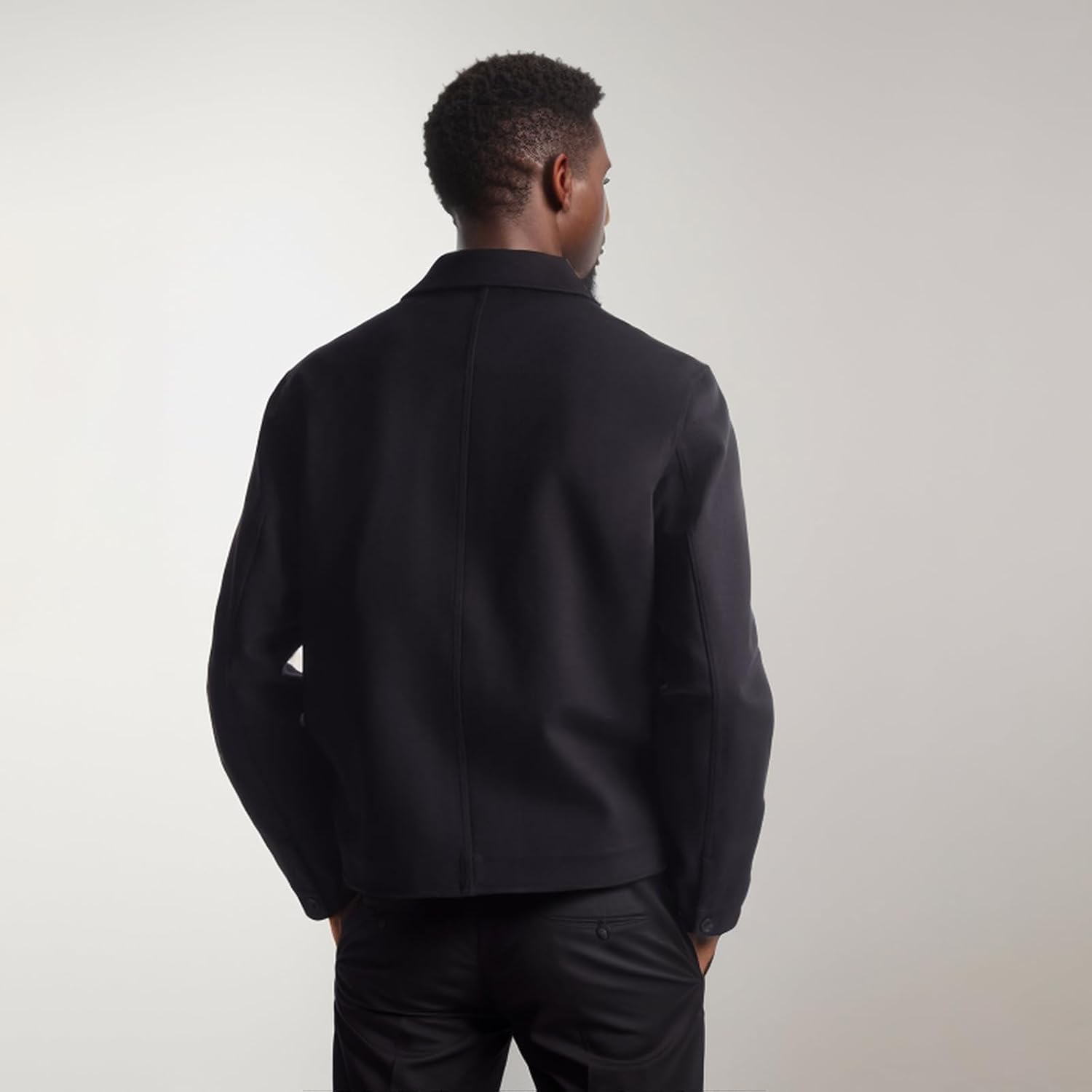 Men's Button Down Lightweight Shirt Jacket Casual Business Shacket Wrinkle Free Overshirts With Pockets, M-2XL