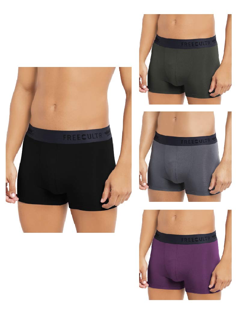 FREECULTRMen's Underwear Anti Bacterial Micromodal Airsoft Trunk - Non Itch No Chaffing Sweat Proof - P4