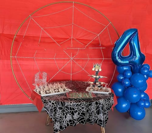 Image of 40 Balloon 40 inch Dark Blue Number Balloons for 40th Birthday Decoration | Saturated Color, Large 40 in, With Inflation Straw & Hanging Hole, Great for Men's Party, Back-To-School Season, Pool Party