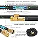 TOCZIM 100ft Expandable Garden Hose-Flexible Hose with Superior Strength 3750D 4-Layers Latex 3/4 Solid Brass Connectors 9 Function Spray Nozzle Easy Storage Kink Free Lightweight Expanding Water Hose