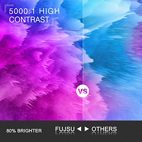 Beamer, Videoprojektor 1080P Full HD, 4500 Lumen Office Heimkino Beamer kompatibel mit TV-Sticks, PS4 Xbox, Wii, HDMI, VGA, SD-Karten, AV- und USB-Geräten, MEHRWEG – Bild 3