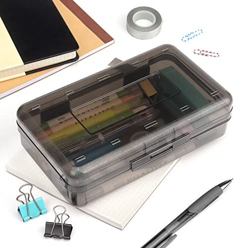 Image of Tamaki 1 Pack Plastic Pencil Box Large Capacity, Black