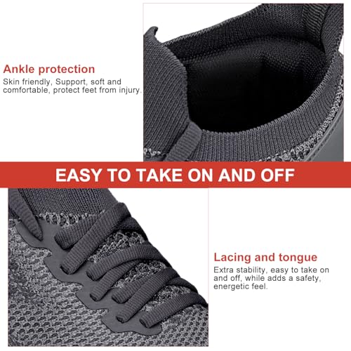 Image of Abboos Women's Walking Shoes - Lightweight Breathable Tennis Sneakers for All-Day Standing & Gym Workouts, Non-Slip Athletic Shoes for Travel and Jogging