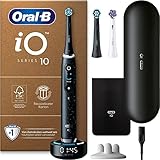 Oral-B iO Series 10 Plus Edition Elektrische Zahnbürste/Electric Toothbrush, PLUS 3 Aufsteckbürsten inkl. Whitening, Magnet-Etui, 7 Putzmodi, recycelbare Verpackung, Geschenk Mann/Frau, black