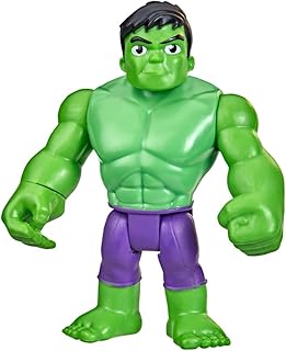 Spidey and His Amazing Friends Marvel Hulk Hero Figure Toy, 4-Inch Scale Super Hero Action Figure for Kids Ages 3 and Up, (F3996)