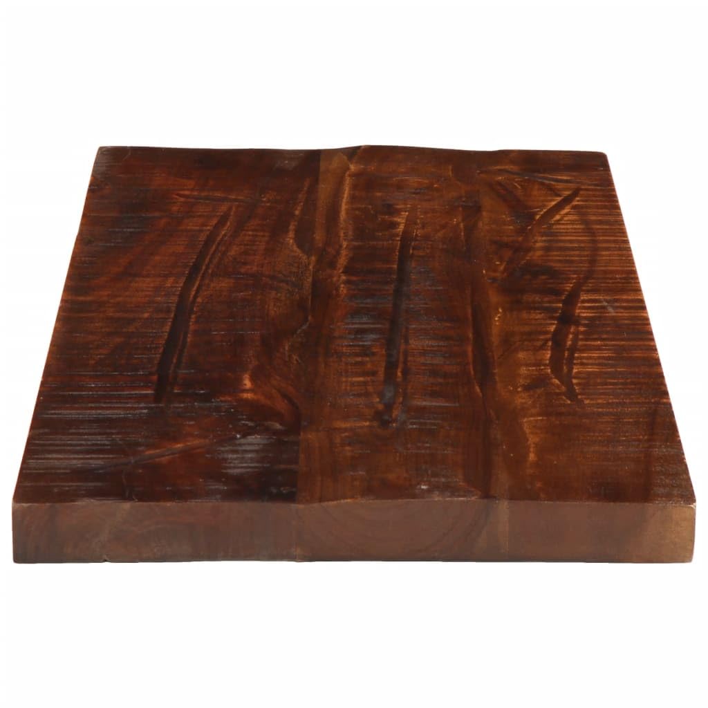 Tablero de mesa de 50 x 20 x 3,8 cm, rectangular, madera de mango de teca reciclada, diseño rústico, fácil de limpiar, mesa de cocina, comedor, para salón, cocina, oficina