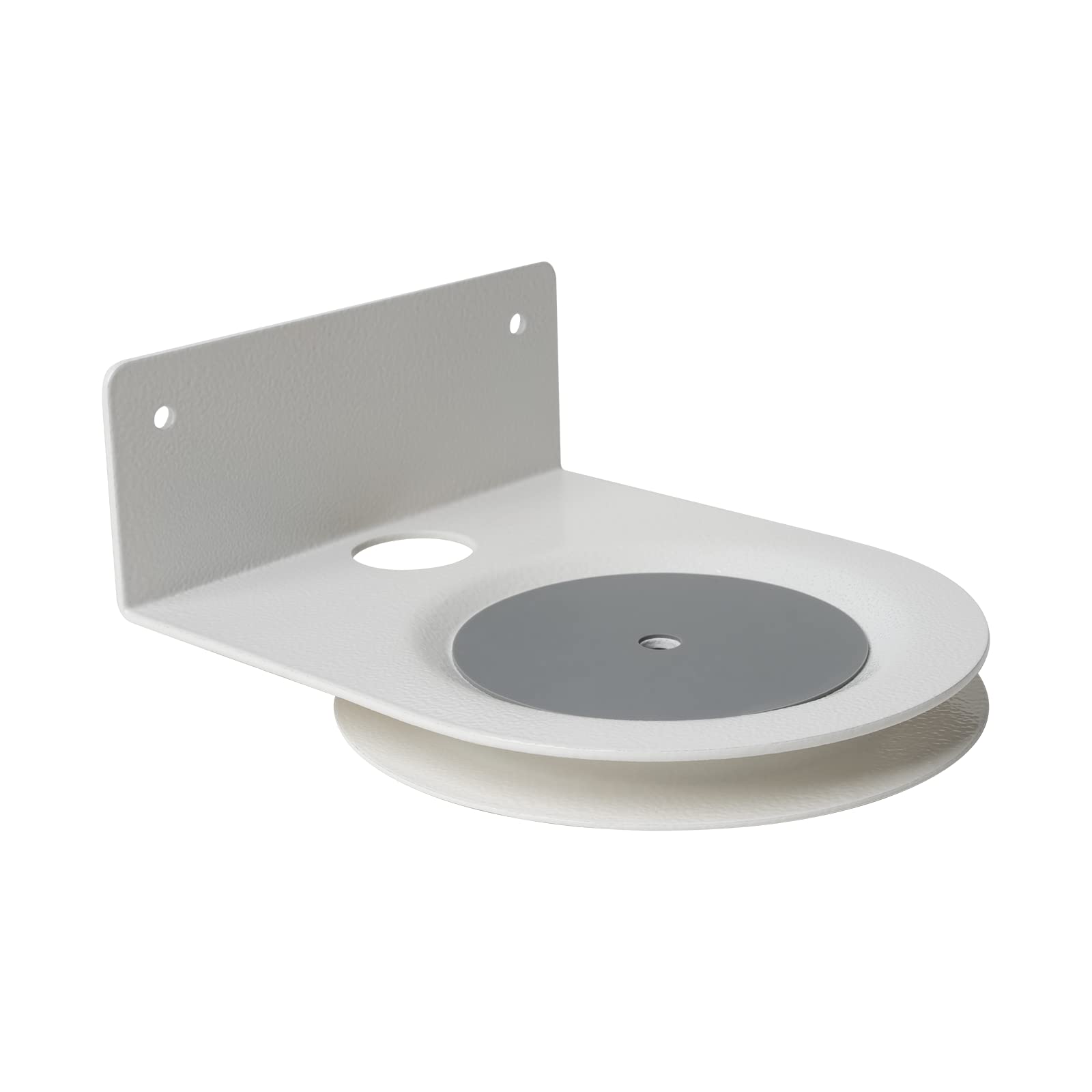shinar Metalowy uchwyt ścienny, kompatybilny z Homepod 2, zajmuje mało miejsca, uchwyt do stojaka, kompatybilny z Homepod 2, wbudowany system zarządzania kablami 12 kg (zestaw 2 szt., biały)
