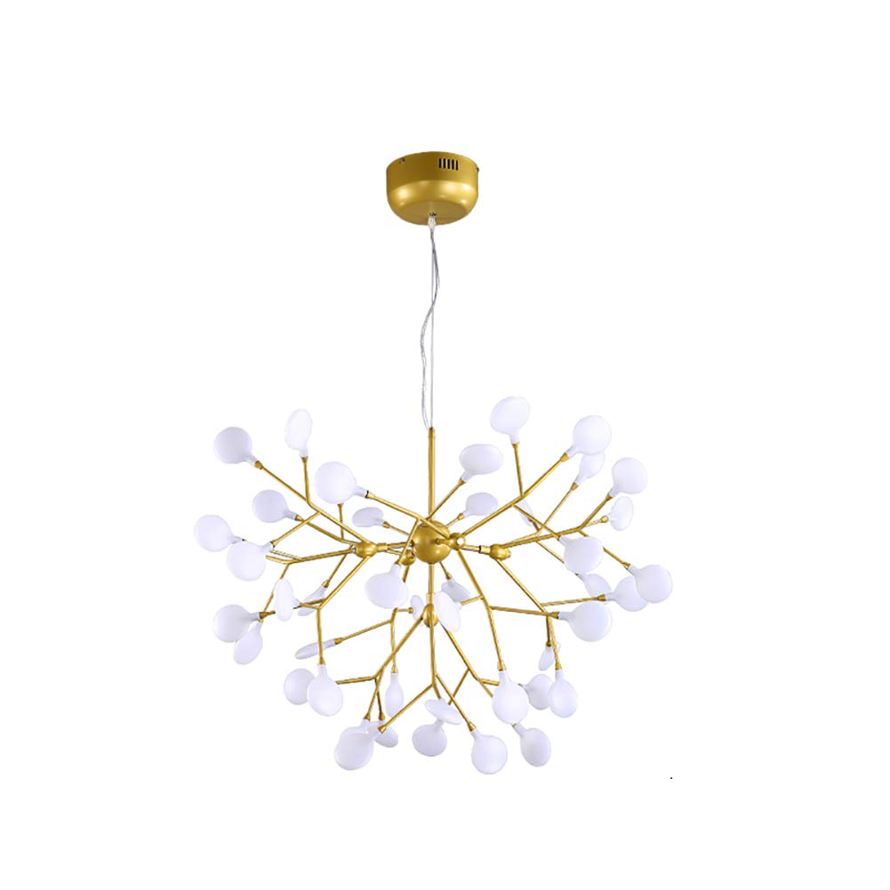 CZYLJLK Sputnik,Modern Metal,G4 Firefly,Creative LED,Dining Room Bedroom Decor Lighting-Golden White Light 45 Head