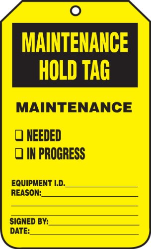 Tag de maintenance anti-déchirure TRS244PTP pour sécuriser vos équipements industriels