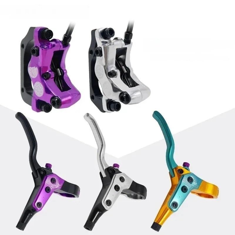 Freno de Tambor de Banda Trasera Freno de Disco hidráulico de 4 pistones MTB, Pastillas de Freno de 850mm y 1700mm, Abrazadera Delantera y Trasera para Bicicleta de montaña
