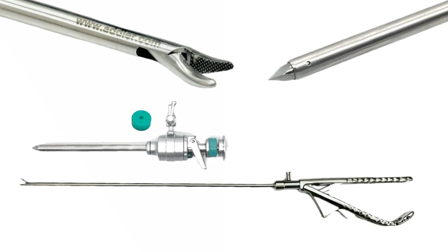 ADDLER LAPAROSCOPIC PYRAMIDAL TROCAR 5MM & ETHICON NEEDLE HOLDER CURVED