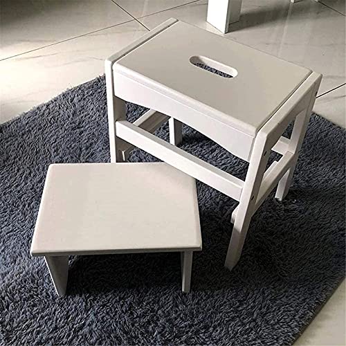 Tabouret escabeau en bois noble | Meuble multifonctionnel durable - 4