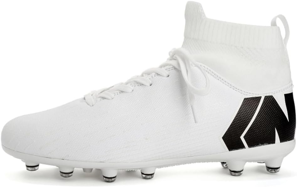 ESXGED Unisex Womens Soccer Cleats Shoes Mens Ankle Sock Football Boots Training Athletic Turf Sneakers
